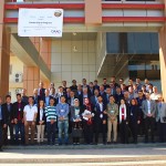 Group picture at the building of the Department of Mechanical Engineering